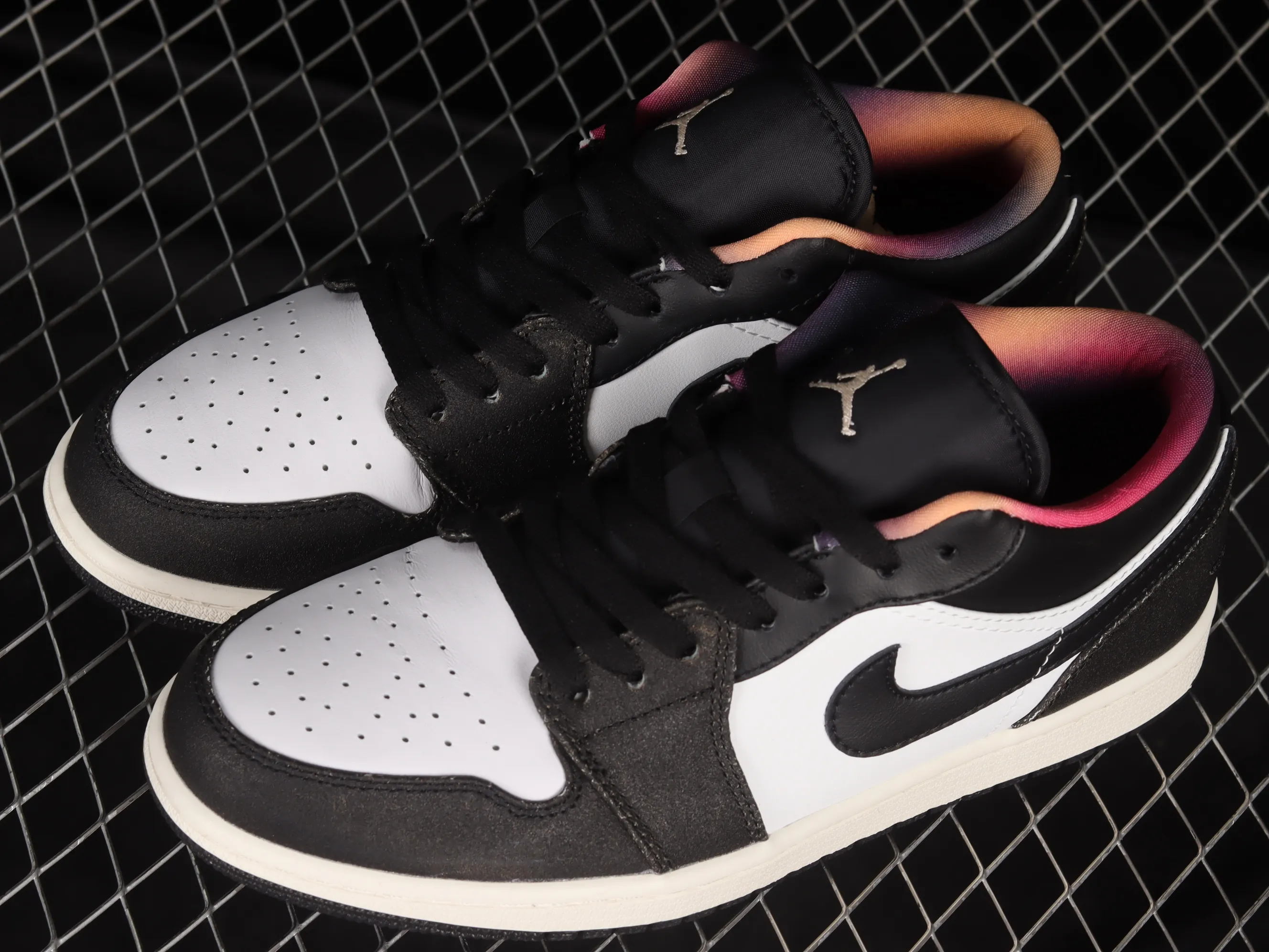 All categories Air Jordan Jordan series basketball shoes Air Jordan 1 Low Z version Air Jordan Retro 1 Low "Electric Green" AJ1 Joe 1 matte black and white cultural and leisure sports sneakers DQ8422-001